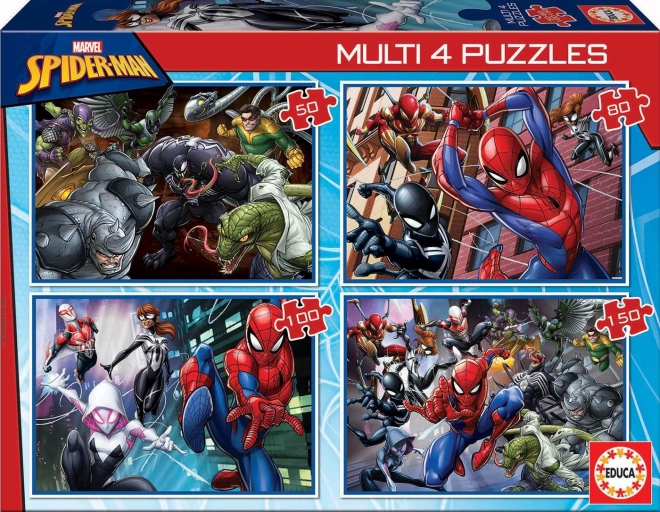 Educa Παζλ Spiderman 4v1