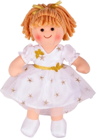 Bigjigs Toys υφασμάτινη κούκλα Charlotte 28 cm