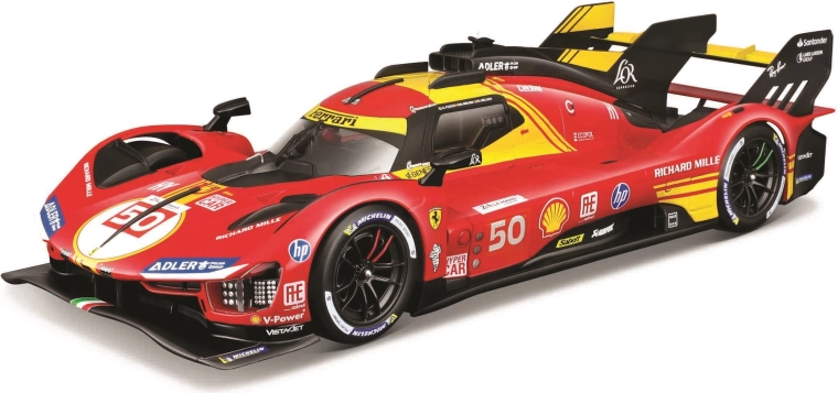 Bburago 1:18 Ferrari 499P LMH αρ. 50 24h Le Mans πρωταθλητής 2024 σε προστατευτική θήκη