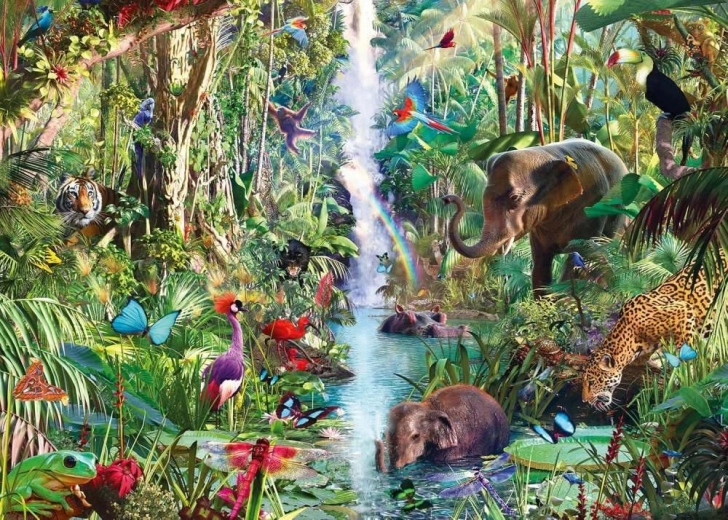 Παζλ Ravensburger Ζώα στη ζούγκλα 9000 κομμάτια