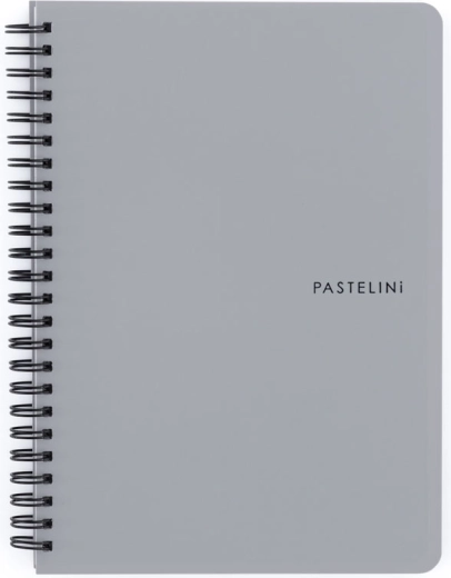 Σπιράλ σημειωματάριο A5 Pastelini γκρι παστέλ