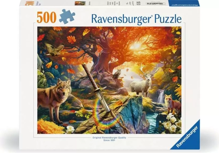 Παζλ Ravensburger Σπαθί Εξκάλιμπερ στο δάσος 500 κομμάτια