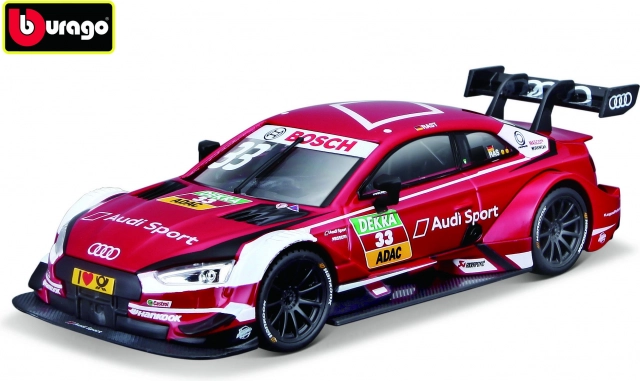 Bburago Race Audi Sport RS 5 DTM 2018 René Rast 1:32 κόκκινο μοντέλο