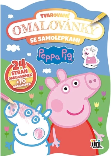 Διαμορφωμένο βιβλίο ζωγραφικής Peppa το Γουρουνάκι με αυτοκόλλητα
