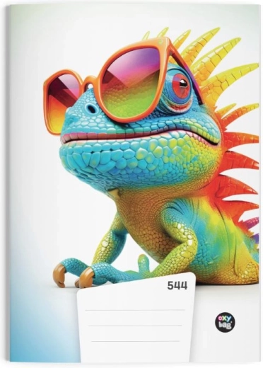 Τετράδιο A5 με ρίγες 40 φύλλων Chameleon