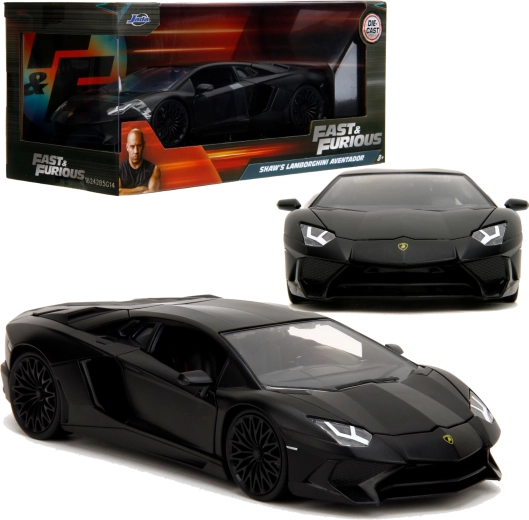Μοντέλο αυτοκινήτου Jada Toys Fast & Furious Shaw’s Lamborghini Aventador μαύρο