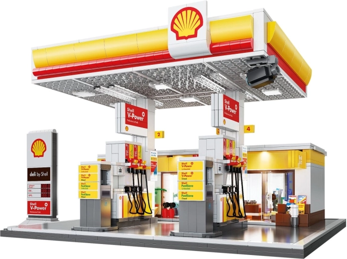 CaDA Πρατήριο καυσίμων Shell με κατάστημα και πλυντήριο αυτοκινήτων 1:30