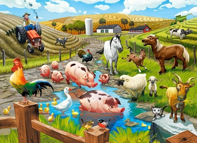 Παζλ 70 κομματιών Life on the Farm