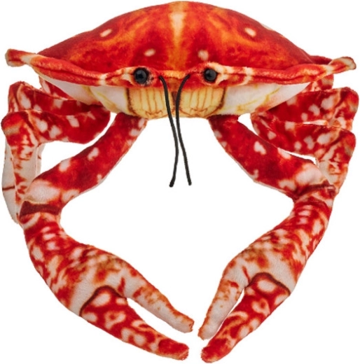 Πορτοκαλί λούτρινος κάβουρας 26 cm Beppe ZOO