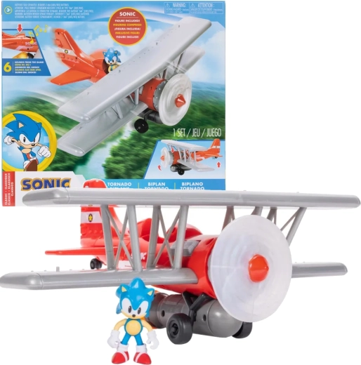 Σετ Sonic The Hedgehog Tornado Biplane με φιγούρα από την Jakks Pacific