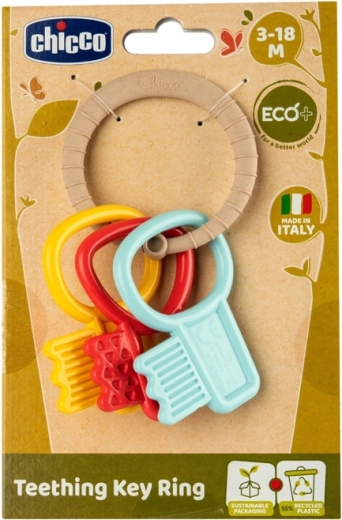 Chicco μασητικό Κλειδιά Eco+ για βρέφη 3μ+