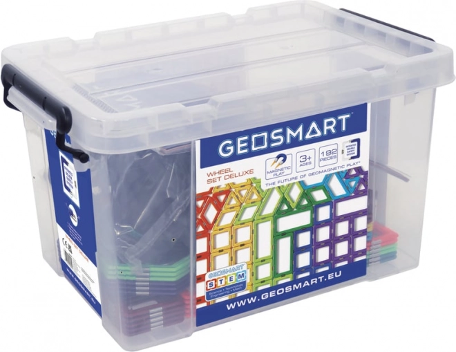 Μαγνητικό σετ κατασκευών GeoSmart Deluxe Σετ με Ρόδες
