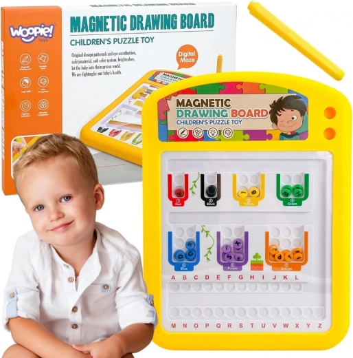 Woopie μαγνητικός πίνακας Montessori για ζωγραφική με μεταλλικές μπίλιες