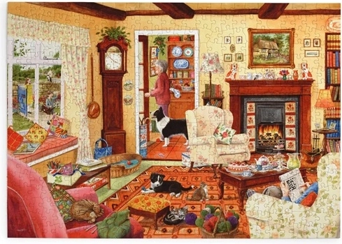 Παζλ House of Puzzles Τσάι των πέντε με 500 μεγάλες ψηφίδες