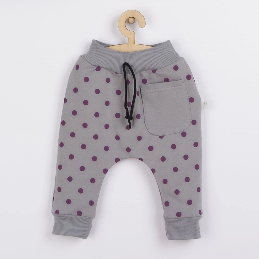 Βρεφικό παντελόνι φόρμας Koala Dots γκρι