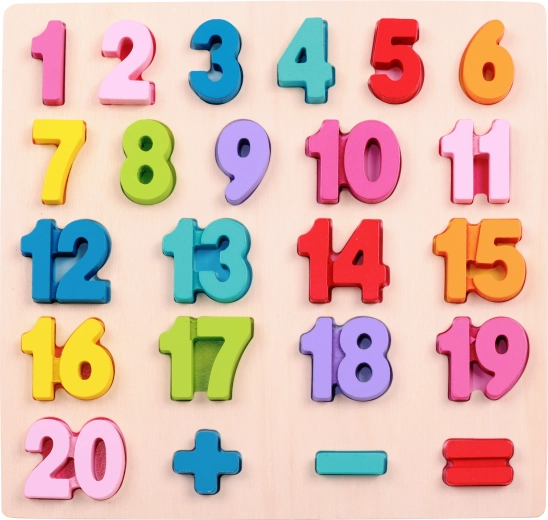2Kids Toys ξύλινο ένθετο παζλ μαθηματικά – μεγάλη μέτρηση