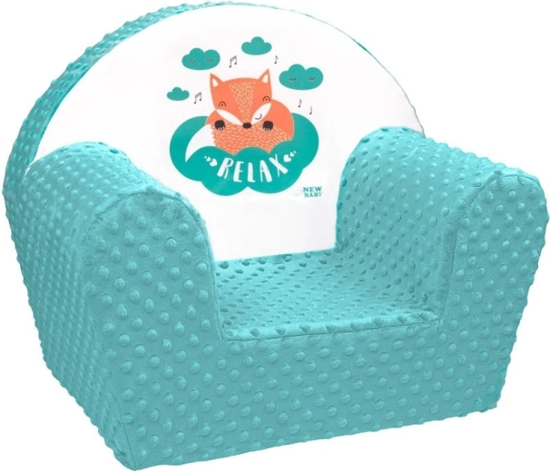 Παιδική πολυθρονίτσα από Minky NEW BABY Αλεπού, μέντα