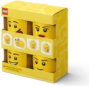 LEGO μίνι κεφάλι αποθήκευσης multipack 4 τεμ.