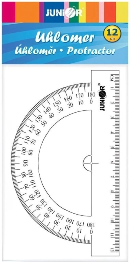 Διαφανές μοιρογνωμόνιο 12 cm