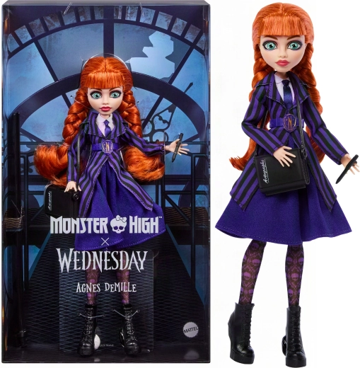 Monster High x Wednesday συλλεκτική κούκλα agnes demille - 1 τεμάχιο