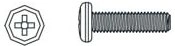 Σταυρόβιδα με ημισφαιρική κεφαλή M3 × 8 mm για τα Voltage, Major, Tiger και Hoolk Infect - 1 τεμάχιο