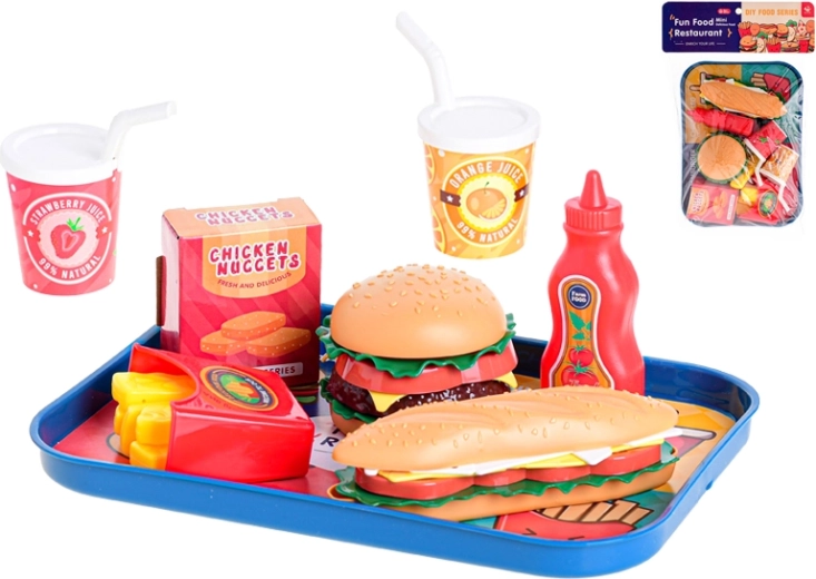 Παιδικό σετ fast food με δίσκο, 26 τεμ.