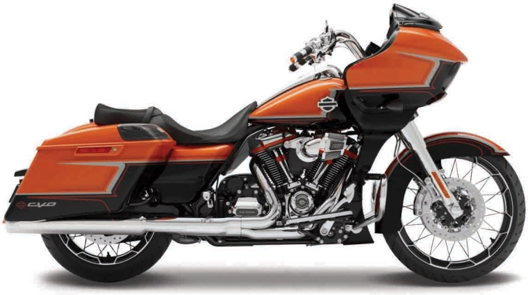 Maisto Harley-Davidson 2022 CVO Road Glide πορτοκαλί-μεταλλικό μαύρο 1:18
