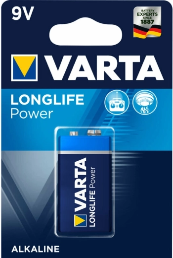 Αλκαλική μπαταρία Varta Longlife Power 9V