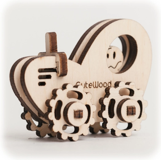 CuteWood ξύλινο 3D παζλ τρακτέρ