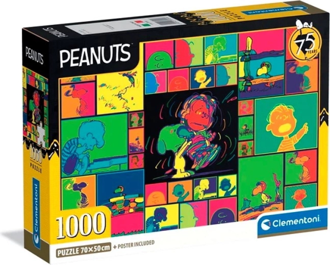 Clementoni παζλ Peanuts πολύχρωμο κολάζ 1000 κομμάτια