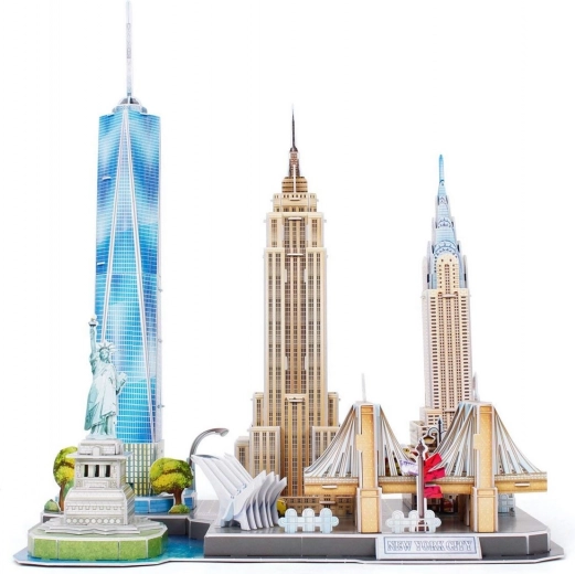 Εμβληματικά αξιοθέατα της Νέας Υόρκης σε ένα μοντέλο