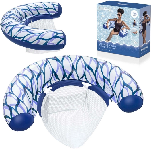 Φουσκωτή πλωτή πολυθρόνα Bestway Summer Sway με διχτυωτό κάθισμα - 1 τεμάχιο