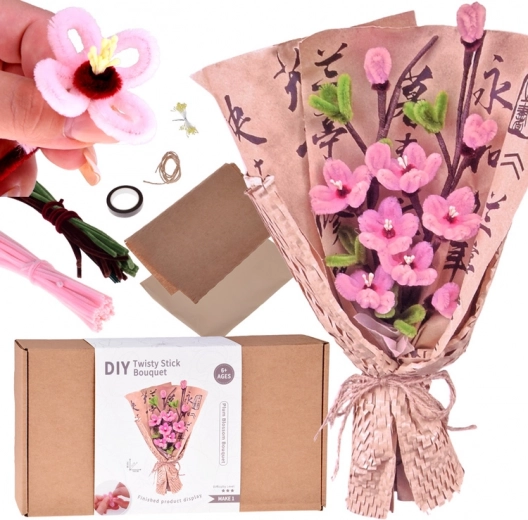 Δημιουργικό σετ DIY – υφασμάτινη ανθοδέσμη SAKURA (ιαπωνική κερασιά)