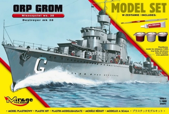 Μοντέλο του πολωνικού αντιτορπιλικού ORP Grom wz.38