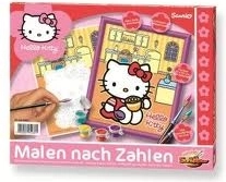 Hello Kitty ζωγραφική στην κουζίνα με σετ χρωμάτων και κορνίζα