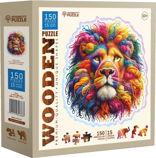 Ξύλινο παζλ Απαλό λιοντάρι 150 κομμάτια