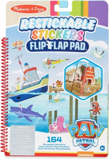 PAW PATROL επανατοποθετούμενα αυτοκόλλητα flip-flap – αποστολή στον κόλπο