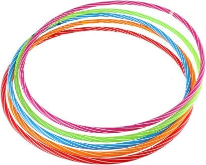 Χρωματιστό στεφάνι hula hoop 70 cm