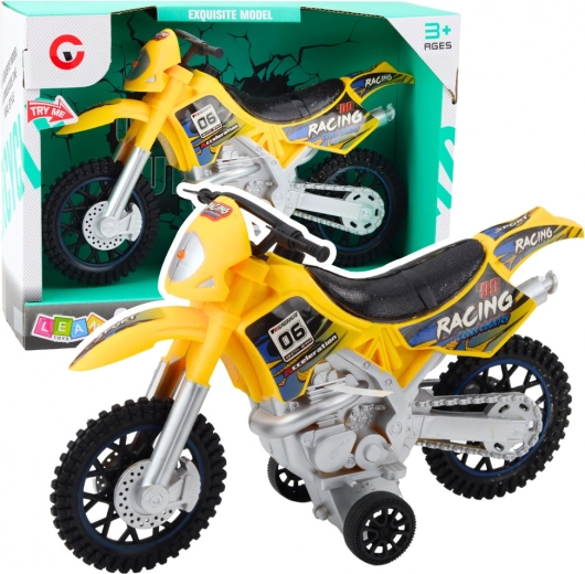 Παιχνίδι μοτοκρός Off-Road κίτρινο με εφέ φωτός και ήχου