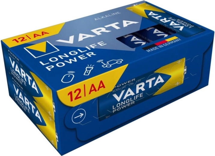 Αλκαλικές μπαταρίες AA VARTA Longlife Power, 12 τεμ.