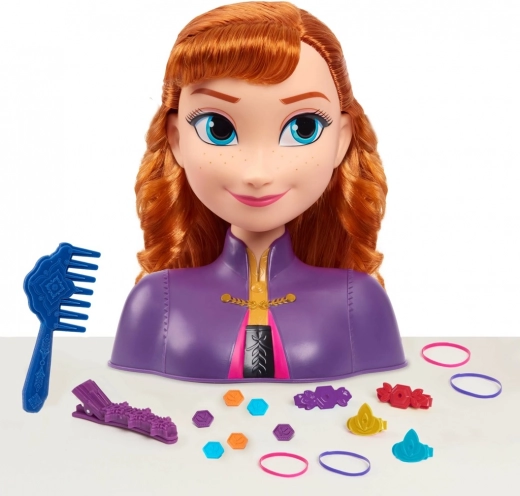 Κεφάλι κομμώσεων ANNA από DISNEY Frozen με αξεσουάρ