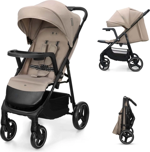Kinderkraft αθλητικό καρότσι Trig 3 με δισκάκι stone beige