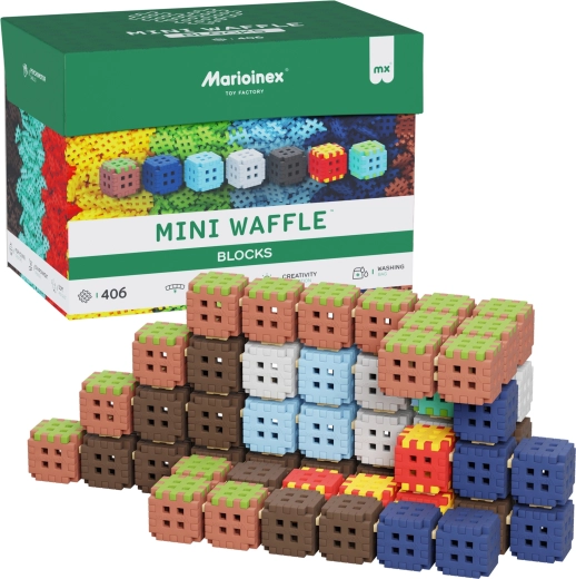 Κατασκευαστικό σετ Mini Waffle Blocks 406 τεμαχίων Marioinex