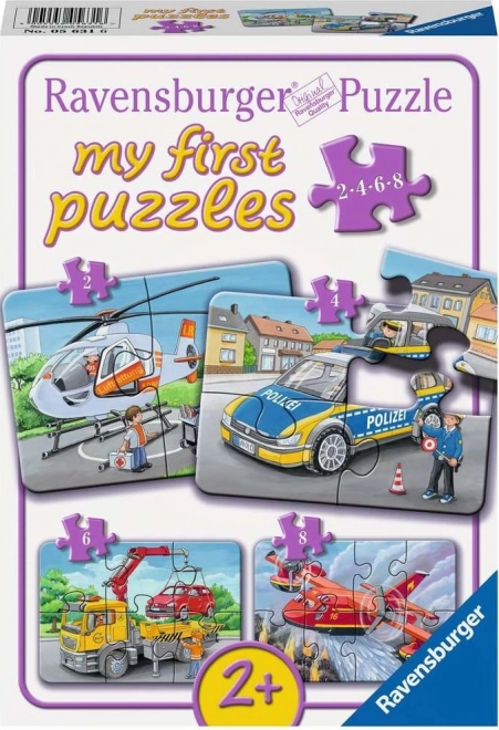 Ravensburger τα πρώτα μου παζλ – οχήματα επέμβασης 4 σε 1 (2–8 κομμάτια)