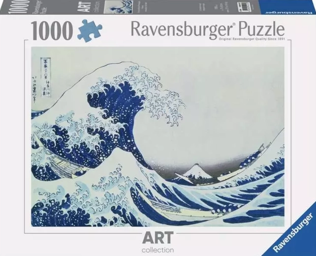 Παζλ Ravensburger Art Collection: Το Μεγάλο Κύμα έξω από την Καναγκάβα 1000 κομμάτια
