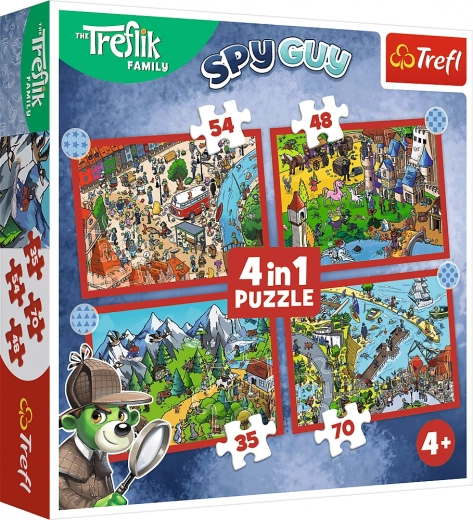 Παζλ TREFLÍCI Ταξίδια 4σε1 (35, 48, 54, 70 κομμάτια)