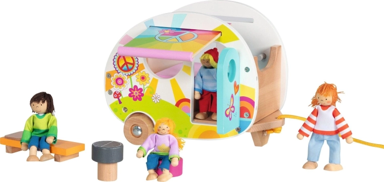 Ξύλινο τροχόσπιτο Happy Campers Goki