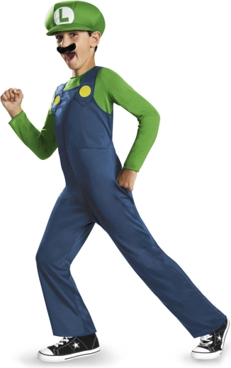 Παιδική στολή Luigi (Super Mario) 7–8 ετών