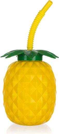 Μπουκάλι με καλαμάκι Pineapple 880 ml πλαστικό