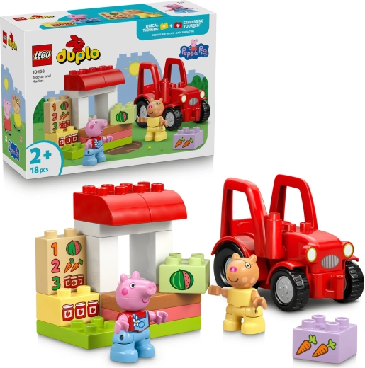 LEGO DUPLO Η Πέππα το Γουρουνάκι: Τρακτέρ και αγορά